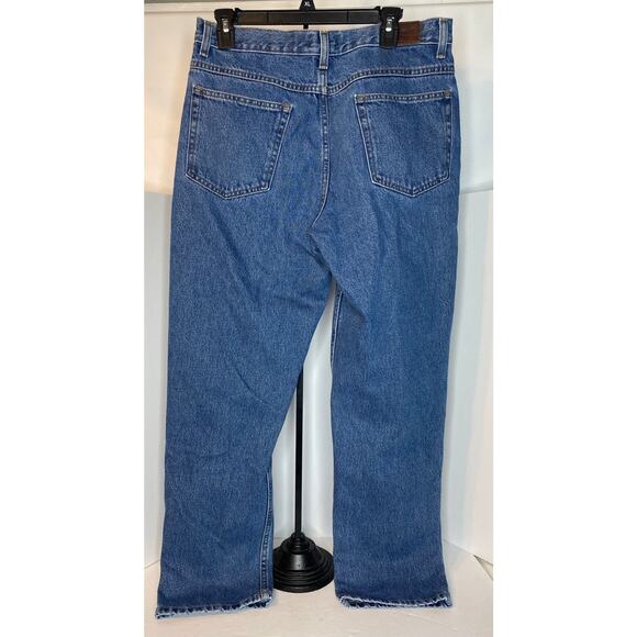 LL Bean Men's Blue Denim Jeans 33x30 Natural Fit Straight Leg - Picture 8 of 12